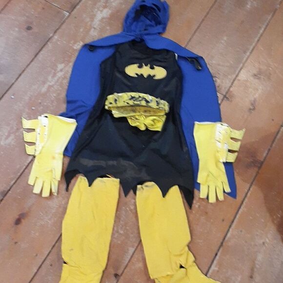 Handmade Girl's Batgirl Halloween Costume M/L 5-8yrs - Picture 2 of 8